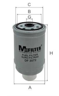 ФИЛЬТР ТОПЛИВНЫЙ Passat B5/A4 1.9TDI >00 M-FILTER DF 3572
