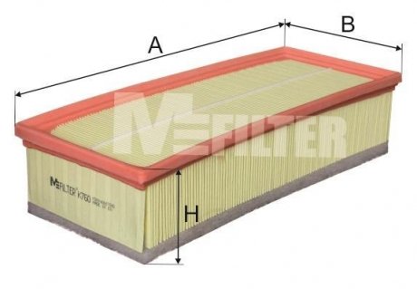 Фильтр воздушный Citroen C5/Peugeot 407 2.0 HDi 06- M-FILTER K 760