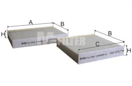 Фільтр салону M-FILTER K 9058-2