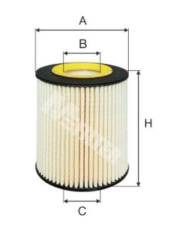 Фільтр оливний (фільтр-патрон) M-FILTER TE 647 (фото 1)