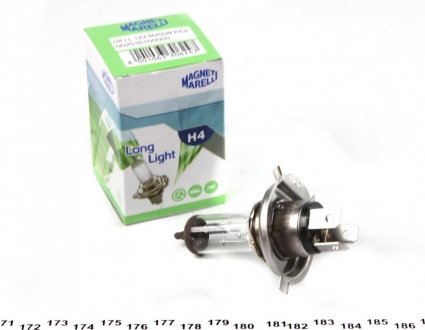 Лампа фарна H4 12V 60/55W P43t MAGNETI MARELLI 002535100000