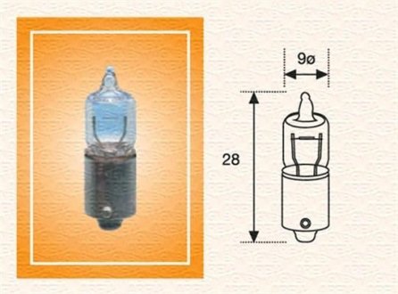 Электрическая лампа накаливания MAGNETI MARELLI 002701100000