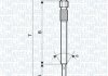 Свеча накала CITROEN C1,C2,C3,C4,C5,XSARA FORD FIESTA V,FUSION,FOCUS II MAZDA 2 PEUGEOT 107,206,307,407,1007 [] MAGNETI MARELLI 062900022304 (фото 1)