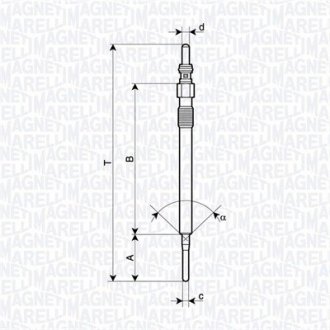 Свічка накалу MAGNETI MARELLI 062900141304