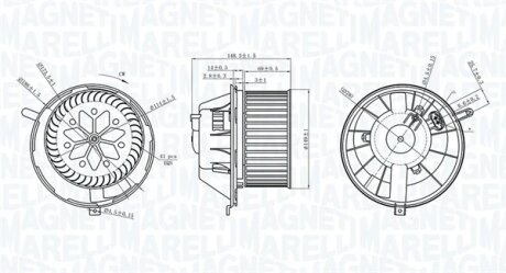 Вентилятор MAGNETI MARELLI 069412229010