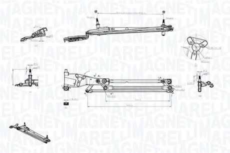 Механізм склоочисників MAGNETI MARELLI 085570706010