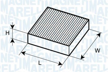 Фільтра салону MAGNETI MARELLI 350203064090