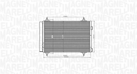 Радиатор кондиционера MAGNETI MARELLI 350203916000