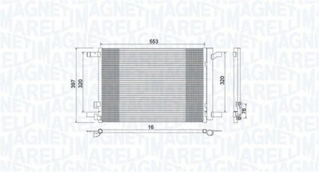 Радіатор кондиціонера MAGNETI MARELLI 350203964000