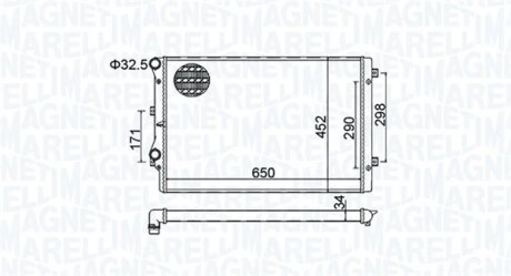 Радіатор двигуна MAGNETI MARELLI 350213157800