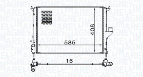 Радіатор системи охолодження MAGNETI MARELLI 350213160900