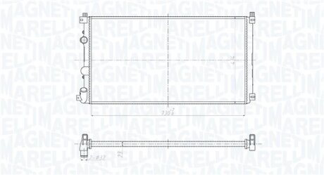 Радіатор двигуна MAGNETI MARELLI 350213209500