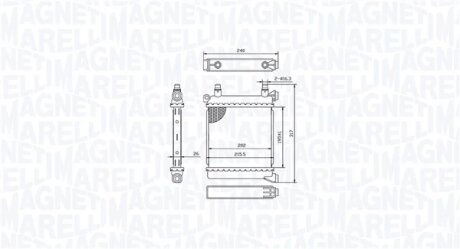 Радіатор двигуна MAGNETI MARELLI 350213214500