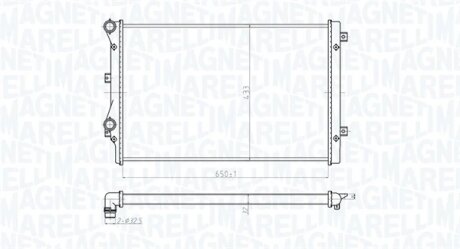 Радіатор, система охолодження двигуна MAGNETI MARELLI 350213852000