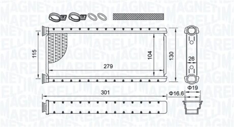 Обігрівач MAGNETI MARELLI 350218514000