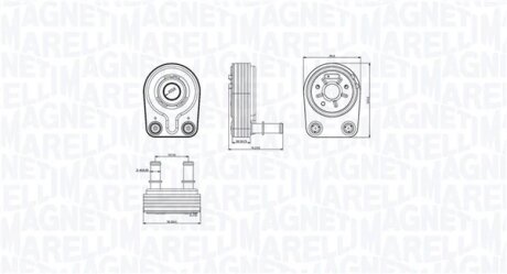 Масляний охолоджувач MAGNETI MARELLI 350300001400