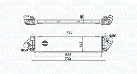 Впускний охолоджувач повітря MAGNETI MARELLI 351319204270