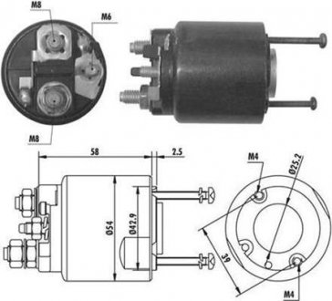 Соленоид MERCEDES A168, B245 MAGNETI MARELLI 940113050064