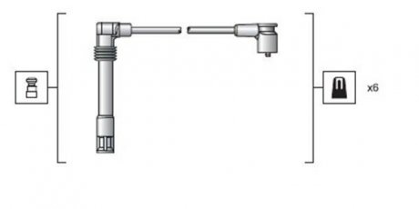 Комплект высоковольтных проводов AUDI A4,A6,A8, VW PASSAT [] MAGNETI MARELLI 941318111162