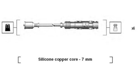 Комплект запалювального кабелю MAGNETI MARELLI 941455010942
