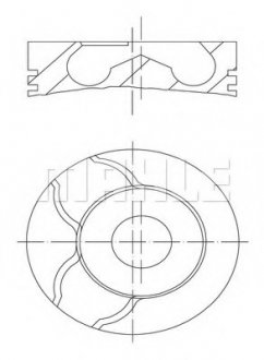 Поршень двигуна MAHLE / KNECHT 010 15 01 (фото 1)