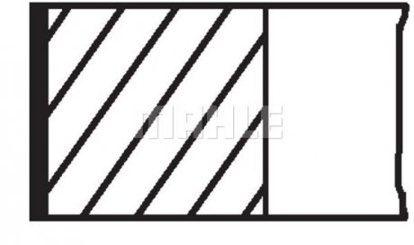 Кольца поршневые OPEL 87,00 2,0/2,2 C20NE/X20XEV (выр-во Mahle) MAHLE / KNECHT 011 58 N2