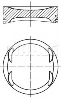 Поршень MAHLE / KNECHT 015 76 00