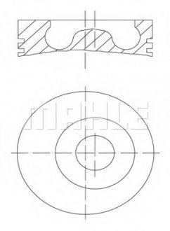 Поршень Connect 1.8TDCi (66/81kw) 06- (82.5mm/STD) MAHLE / KNECHT 016 02 00 (фото 1)