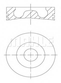 Поршень MAHLE / KNECHT 0280202 (фото 1)