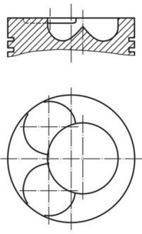 Поршень MAHLE / KNECHT 0280702