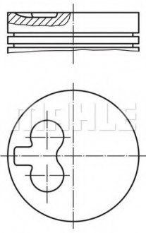 Поршень MAHLE / KNECHT 029 55 02 (фото 1)