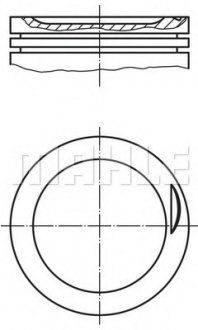 Поршень двигателя MAHLE / KNECHT 030 83 02 (фото 1)