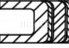 Кольца поршневые PSA 82.7 (1.2/1.5/2) EW7J4 (выр-во) MAHLE / KNECHT 031 86 N0 (фото 3)