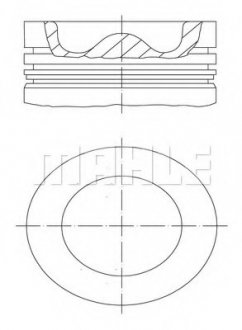 Поршень VOLVO FH12 D12A 131.0 MAHLE / KNECHT 038 43 00 (фото 1)