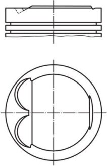 Поршень MAHLE / KNECHT 082 67 02 (фото 1)