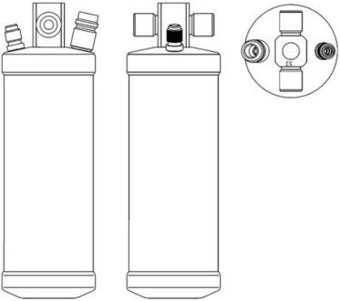 Осушитель кондиционера, DAF 65CF/75CF/F75 MAHLE / KNECHT AD 73 000S