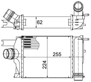 Интеркуллер MAHLE / KNECHT CI 497 000S (фото 1)