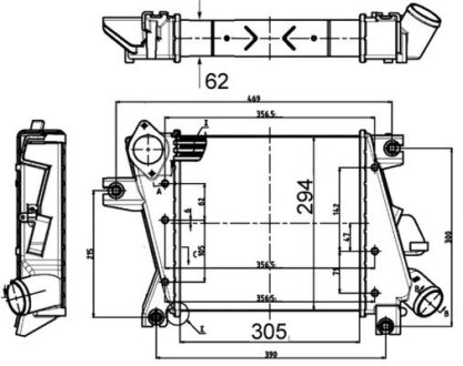 Радиатор наддува MAHLE / KNECHT CI 508 000S