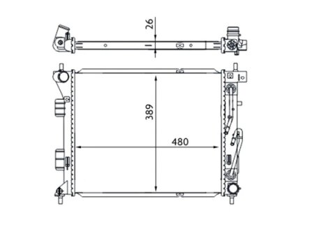 Радіатор охолоджування MAHLE / KNECHT CR 1694 000S