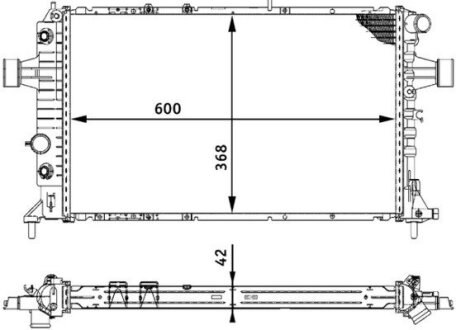 Радіатор охолодження MAHLE / KNECHT CR 320 000S