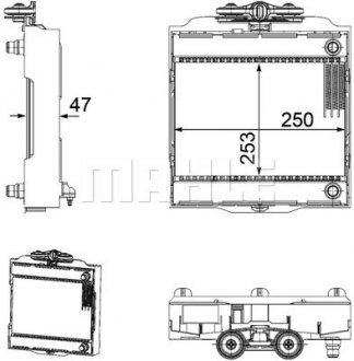 Радиатор охлаждения двигателя F10/F11/F06/F13/F01-F04 3.0-4.4 08- MAHLE / KNECHT CR 923 000P