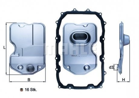 Фільтр АКПП MAHLE / KNECHT HX160KIT (фото 1)