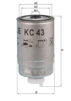Топливный фильтр MAHLE / KNECHT KC43 (фото 1)