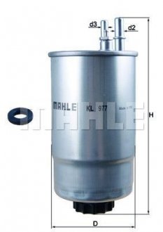 ФИЛЬТР ТОПЛИВНЫЙ MAHLE / KNECHT KL977