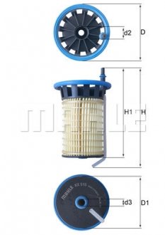 Фільтр паливний MAHLE / KNECHT KX515