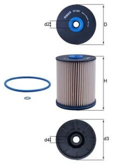 ФИЛЬТР ТОПЛИВНЫЙ MAHLE / KNECHT KX567D