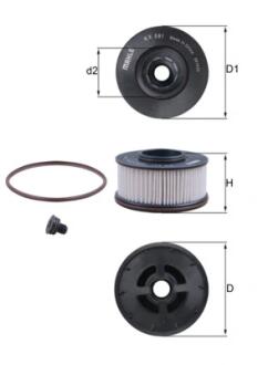 Паливний фільтр MAHLE / KNECHT KX 591D
