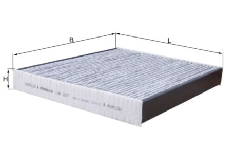Змінний фільтруючий елемент повітряного фільтра салону MAHLE / KNECHT LAK 1677