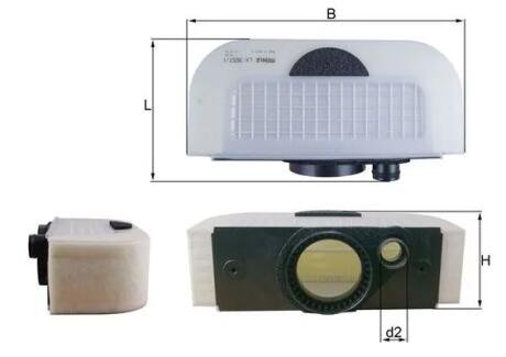 Фільтр повітряний MAHLE / KNECHT LX3557/1