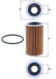 Оливний фільтр MAHLE / KNECHT OX1267D